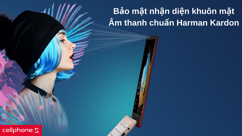 Camera bảo mật 3D hồng ngoại và âm thanh chuẩn Harman Kardon