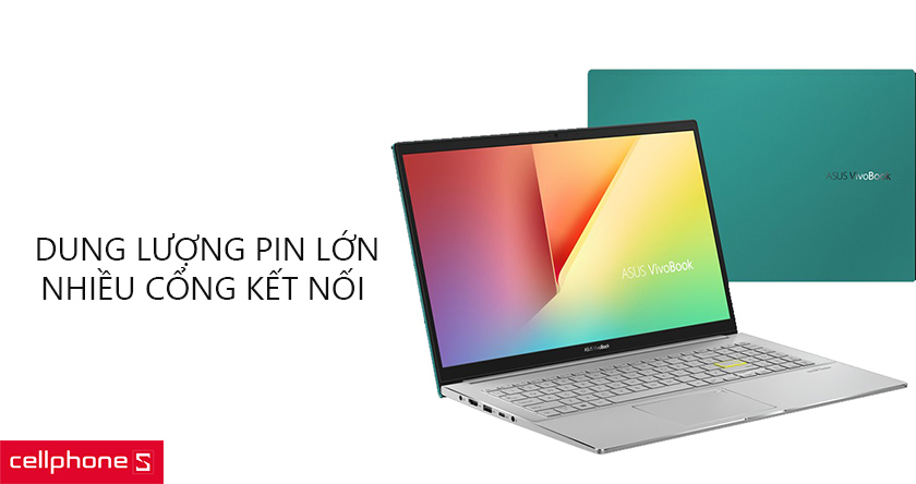 Dung lượng pin lớn, hỗ trợ nhiều cổng kết nối