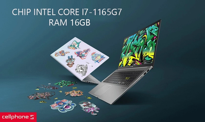 Hiệu năng mạnh với chip Intel Core i5-1135G7, RAM 8GB
