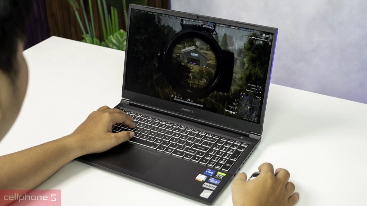 Laptop Colorful phần cứng mạnh mẽ xử lý tác vụ đồ họa phức tạp