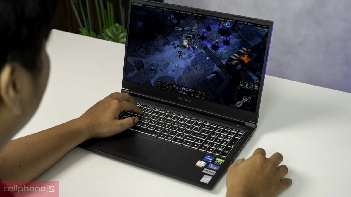 Laptop Colorful bo mạch hỗ trợ nâng cấp RAM và SSD linh hoạt