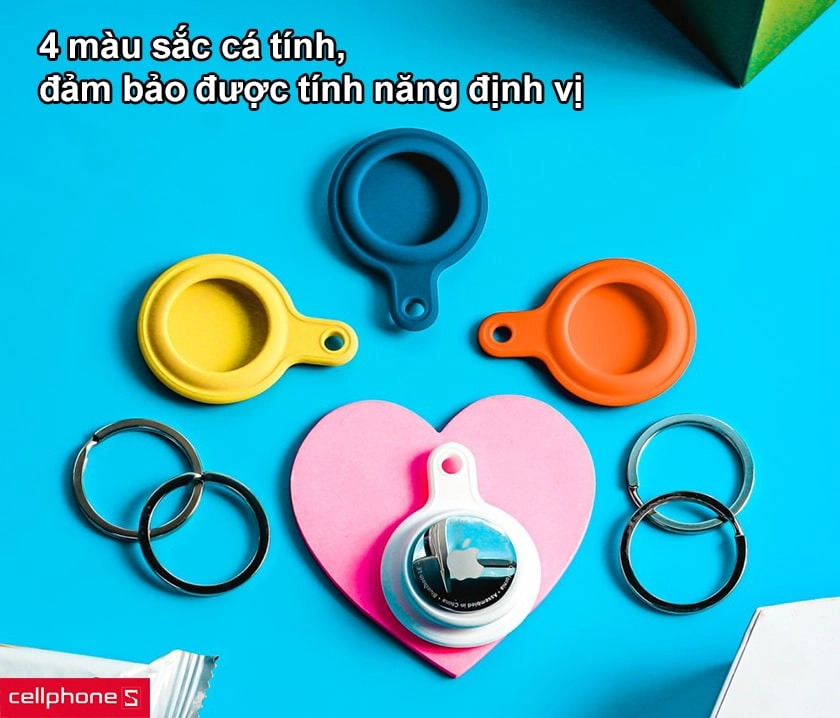 Dây đeo AirTag WIWU Silicone 4 in 1 Pack