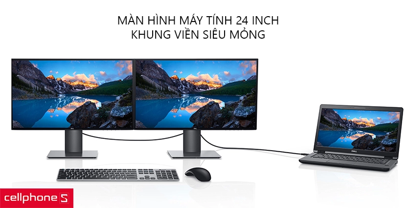 Màn hình máy tính 24 inch, khung viền siêu mỏng