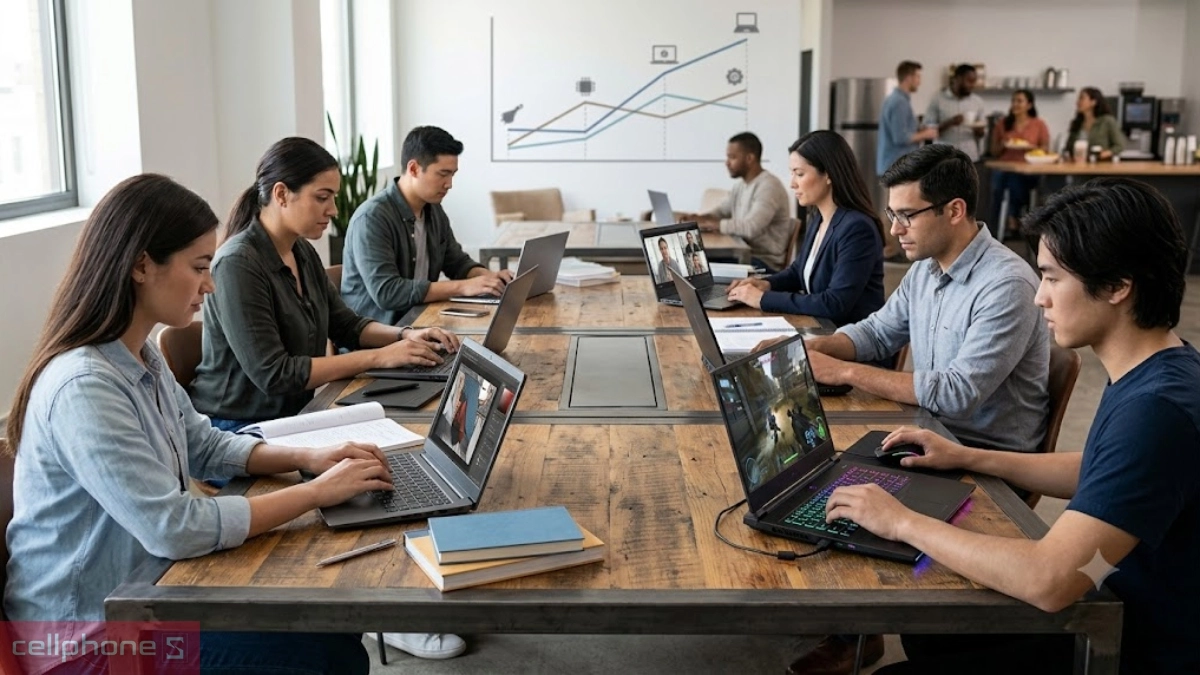Laptop đa dạng phân khúc phù hợp nhiều nhu cầu sử dụng khác nhau