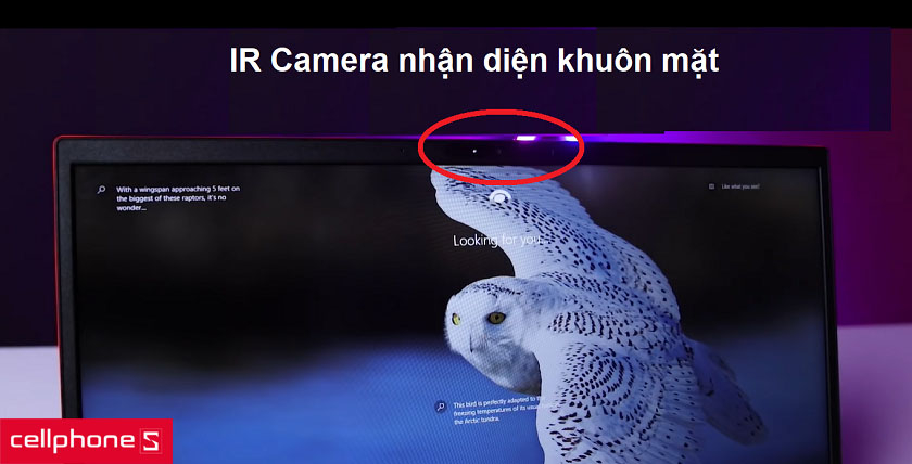 Bảo mật tốt nhờ nhận diện khuôn mặt và tắt camera dễ dàng