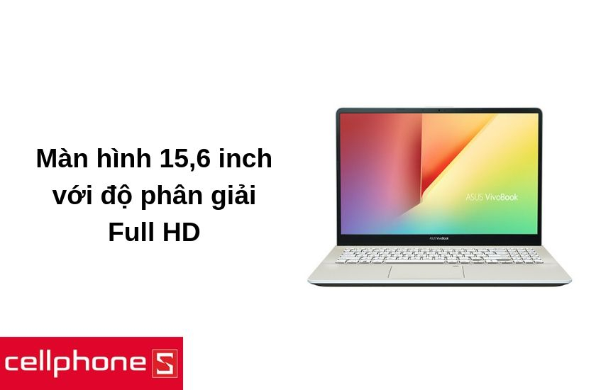 màn hình 15,6 inch với độ phân giải Full HD