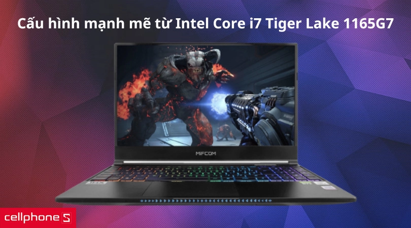 Cấu hình laptop Intel mạnh mẽ