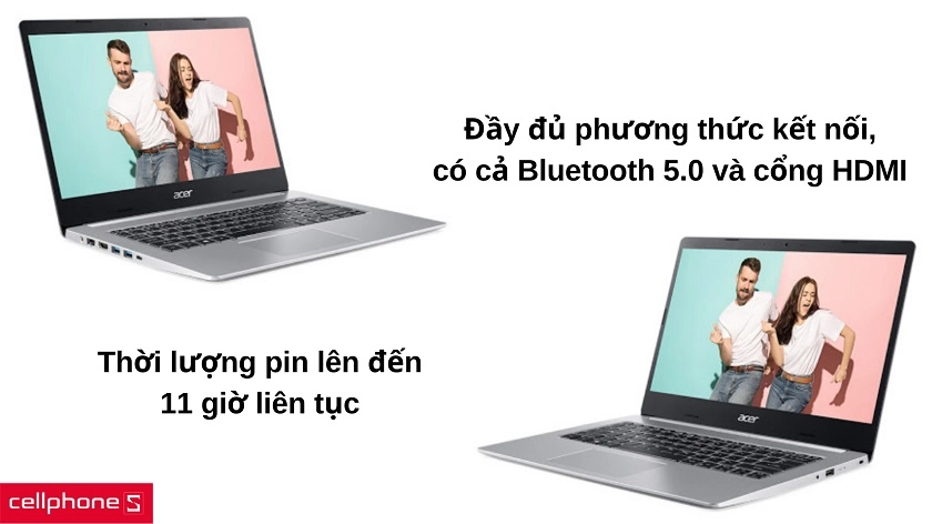 Đầy đủ phương thức kết nối cần thiết, thời lượng pin lâu dài