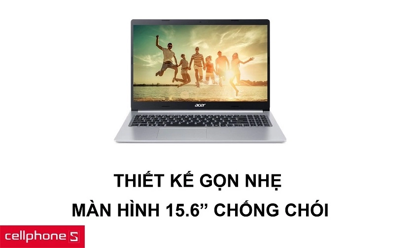 Thiết kế cao cấp cùng gọn nhẹ cùng màn hình 15.6 inches rộng rãi