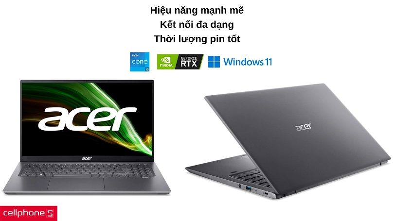 Sức mạnh tuyệt vời từ Intel Gen 11 và đồ họa GeForce RTX