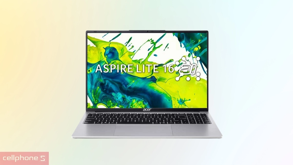 Hiệu năng xử lý ổn định của laptop Acer Aspire Lite 16 AI AL16-71P-5674