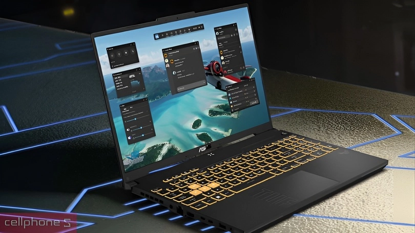 Hệ thống tản nhiệt của laptop ASUS TUS Gaming F16 FX607JV-N3199W