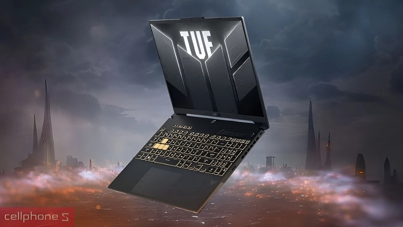 Thiết kế laptop ASUS TUS Gaming F16 FX607JV-N3199W