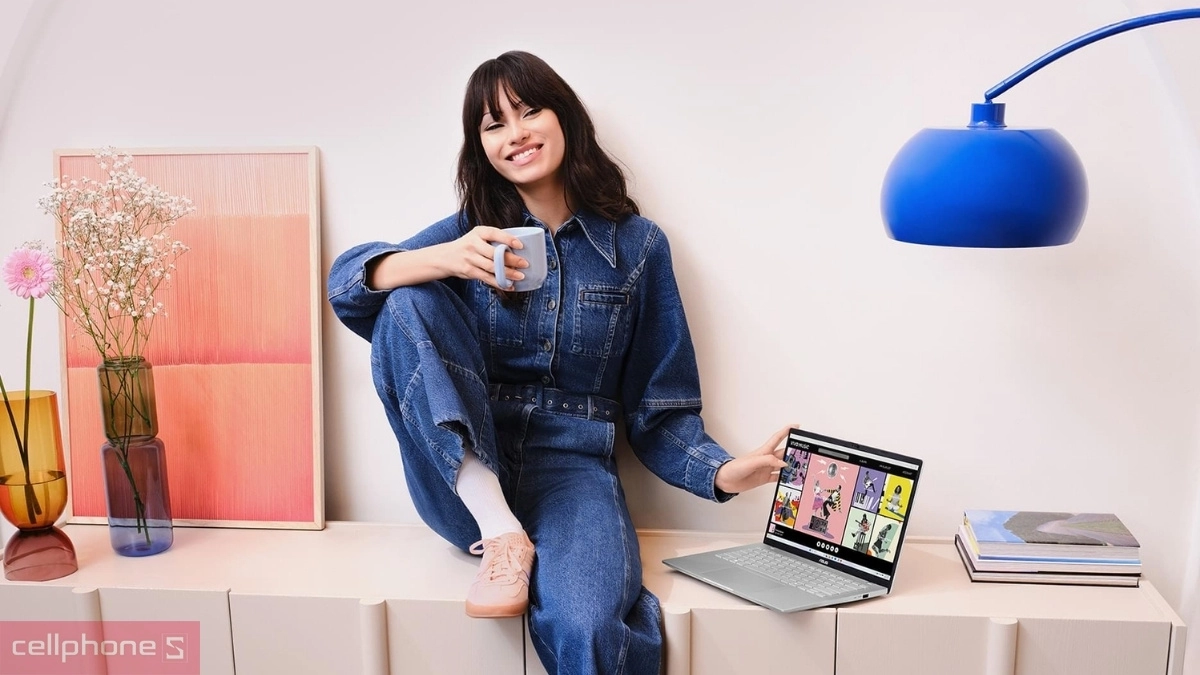 Màn hình, chất lượng hiển thị ấn tượng của laptop Asus Vivobook S14 M3407KA-SF034WS Ryzen AI 5