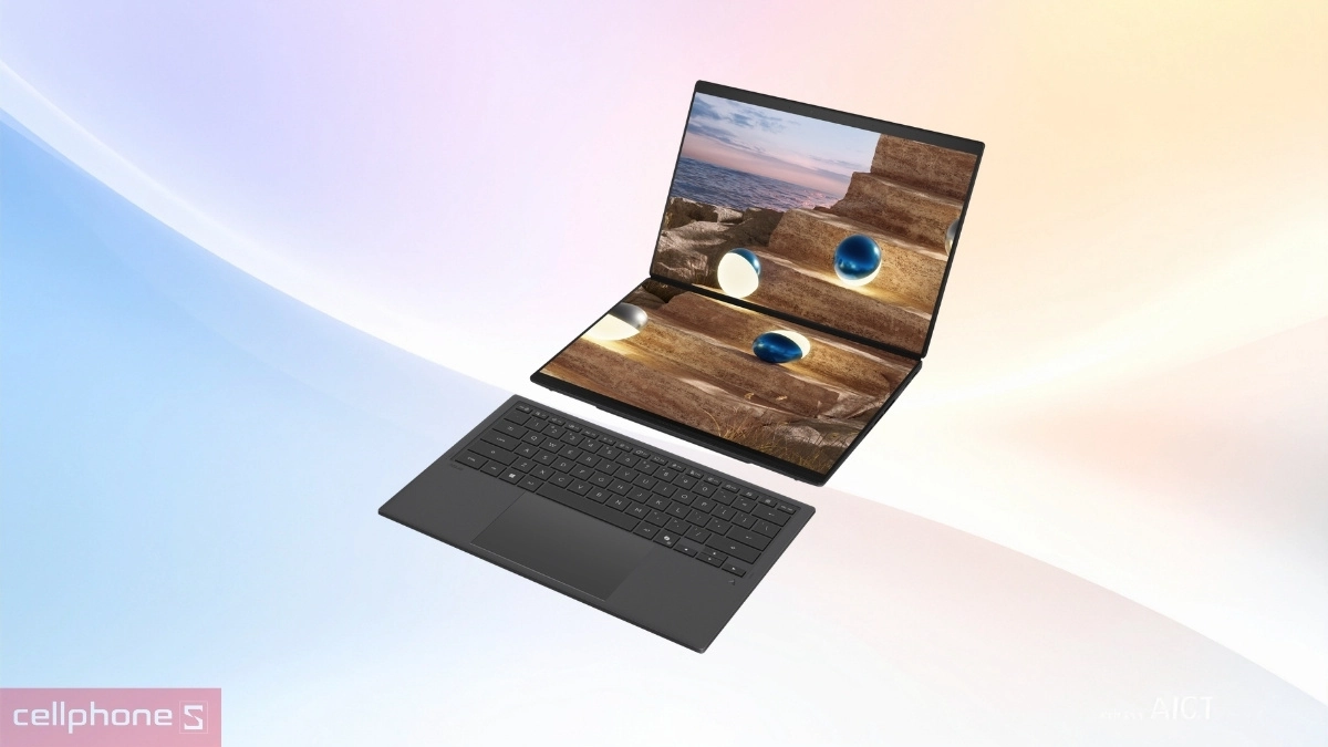 Hiệu suất xử lý AI mạnh mẽ trên Laptop Asus Zenbook Duo UX8407AA-SN138WS