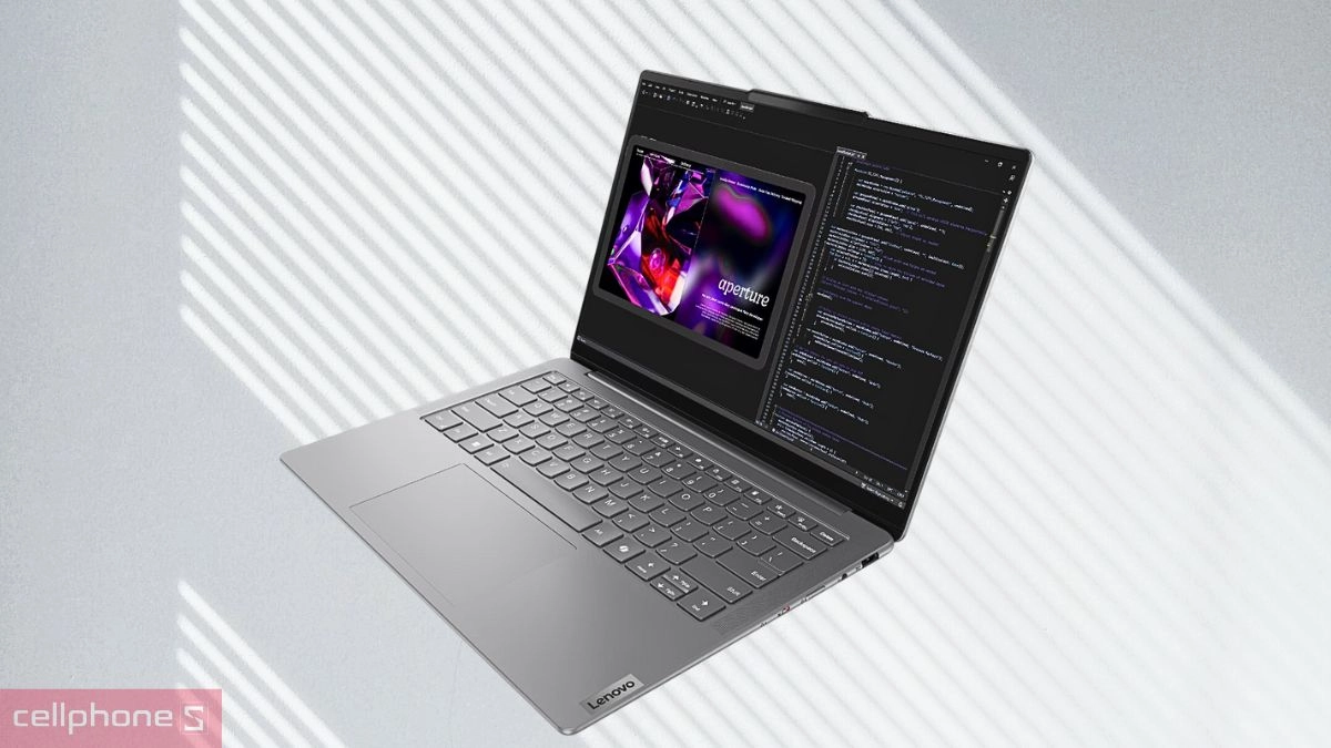 Hiệu năng xử lý thông minh của laptop Lenovo Yoga Slim 7 14IMH9 83CV00D8VN