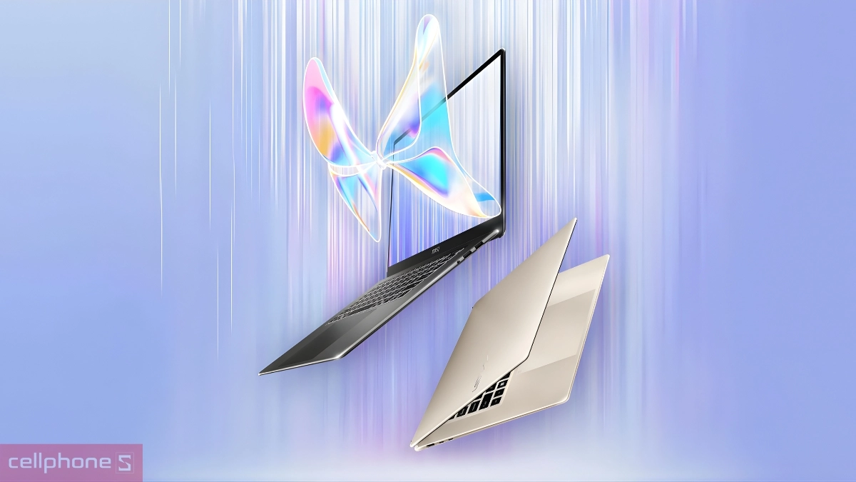 Thiết kế sang trọng của laptop MSI Prestige 16 AI+ C3MG-024VN