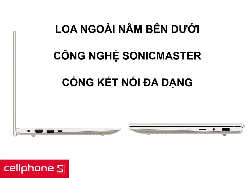 Loa ngoài công nghệ SonicMaster tái tạo âm thanh khá tốt cùng cổng kết nối đa dạng