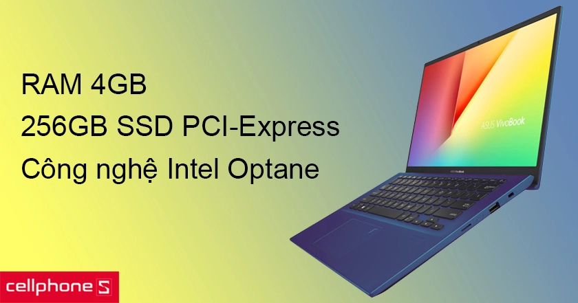 RAM 4GB, 256GB SSD PCIe