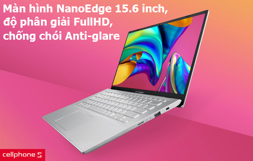 Màn hình NanoEdge 15.6 inch, độ phân giải FullHD, tấm nền chống chói Anti-glare