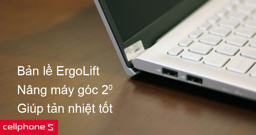 Nâng tầm trải nghiệm, mang đến cảm giác sử dụng thoải mái, hiệu quả với bản lề ErgoLift