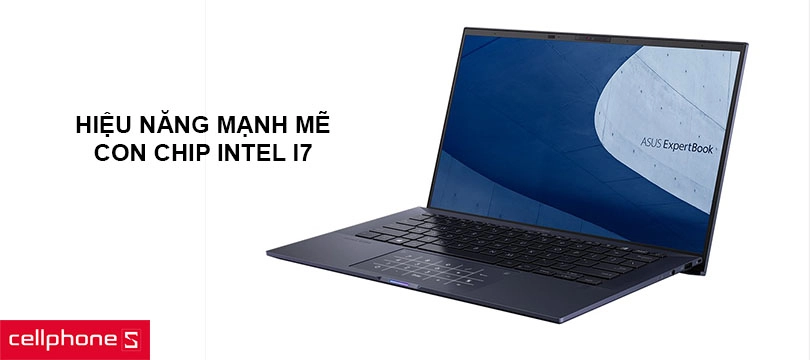 Hiệu năng mạnh mẽ với con chip Intel i7