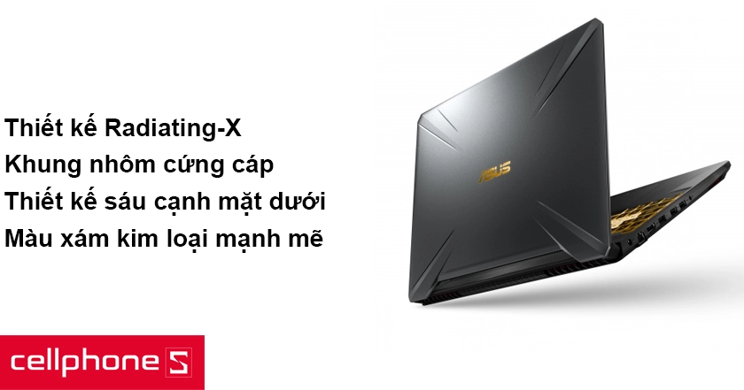 Thiết kế hiện đại, khỏe khoắn với các góc được vát chéo mạnh mẽ  