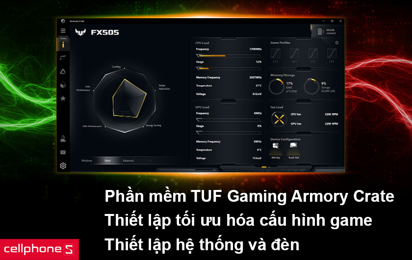 Phần mềm độc quyền TUF Gaming Armory Crate