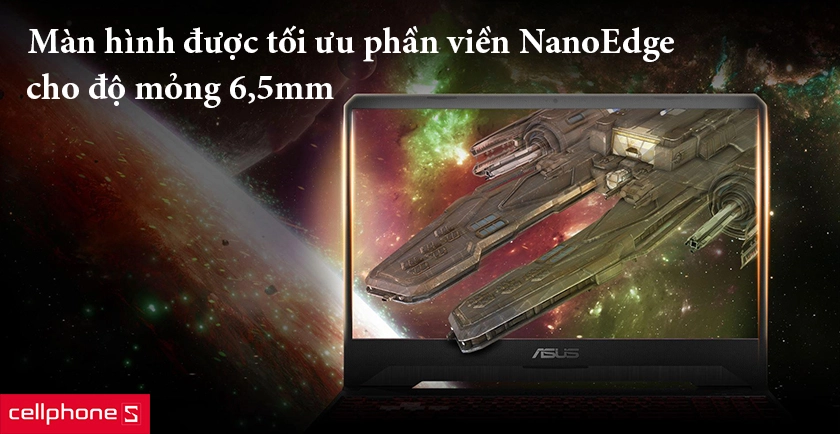 Màn hình được thiết kế NanoEdge mới giúp viền mỏng hơn đến 6,5mm