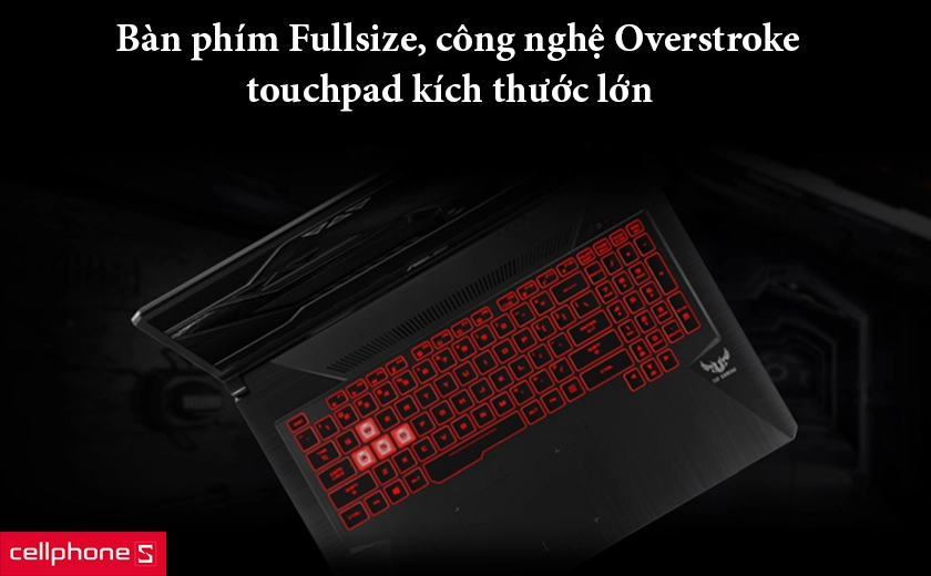 Bàn phím Fullsize, công nghệ Overstroke