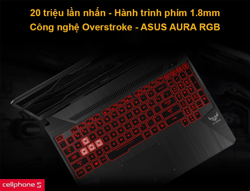 Bàn phím RBG hiện đại, công nghệ Overstroke độc quyền