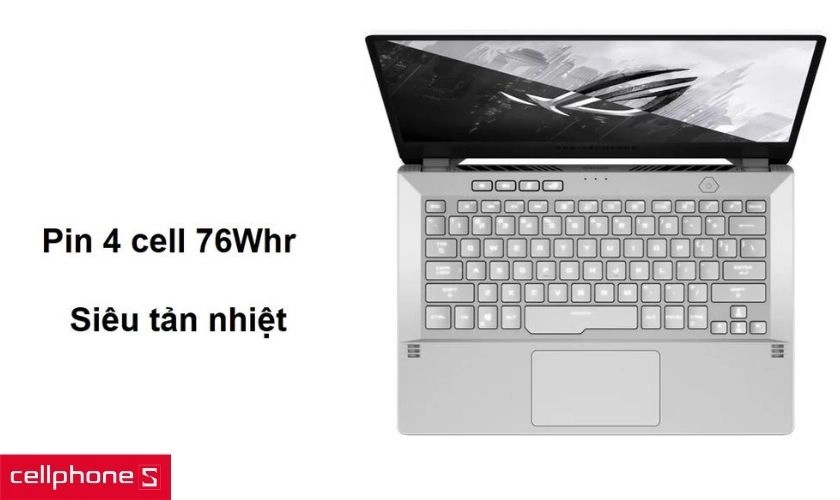 Công nghệ siêu tản nhiệt và pin lên đến 4 cell 76WHr