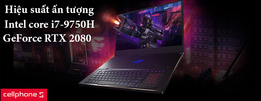 Hiệu suất ấn tượng trên bộ xử lý intel core i7, card đồ họa GeForce RTX 2080