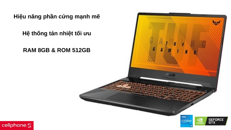Hiệu năng chuyên gaming với Intel Gen 10 và GeForce GTX