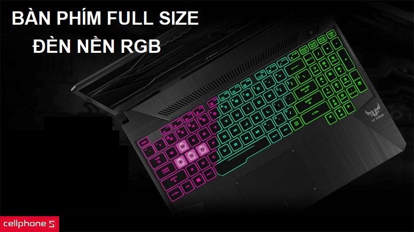 Pin 4 cells 90Whrs, nhiều cổng kết nối hiện đại, bàn phím RGB