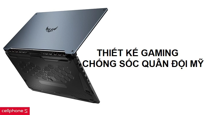 Thiết kế đậm chất gaming, đạt chuẩn chống sốc quân đội Mỹ