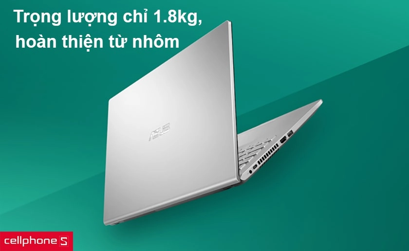 Trọng lượng chỉ 1.8kg, hoàn thiện chủ yếu từ nhôm