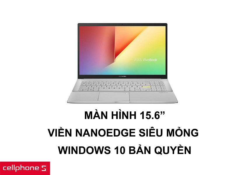 Trang bị màn hình NanoEdge viền mỏng đi kèm với hệ điều hành Windows 10