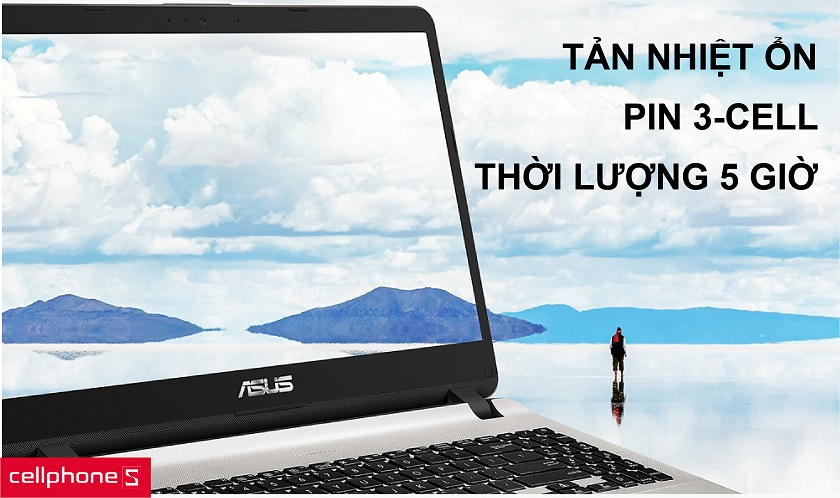 Viên pin 3-cell cho thời lượng sử dụng lên đến 5 giờ cùng khả năng tản nhiệt tốt