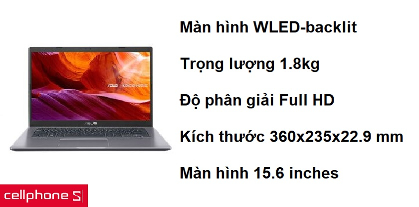 Thiết kế siêu gọn nhẹ cùng màn hình WLED-backlit hiện đại
