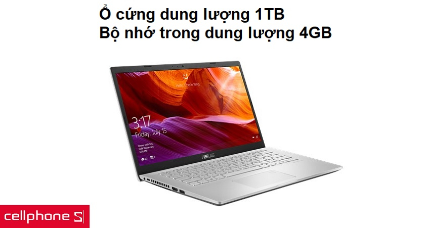 Dung lượng ổ cứng lớn, lên đến 1TB