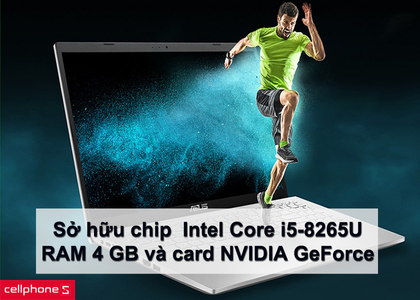 Hiệu năng của Asus X509FA-EJ103T mạnh mẽ với chip xử lý Intel Core i5-8265U