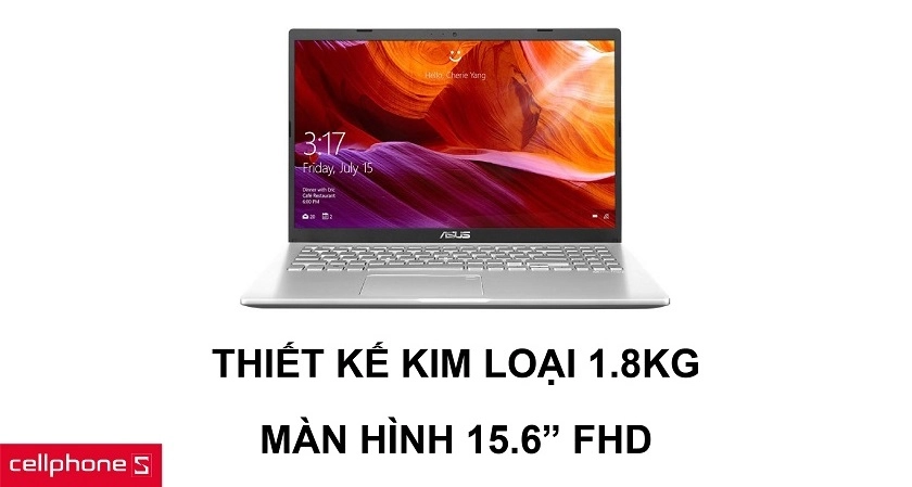Thiết kế gọn nhẹ, sang trọng và tinh tế cùng màn hình 15.6 inches FHD thế hệ mới