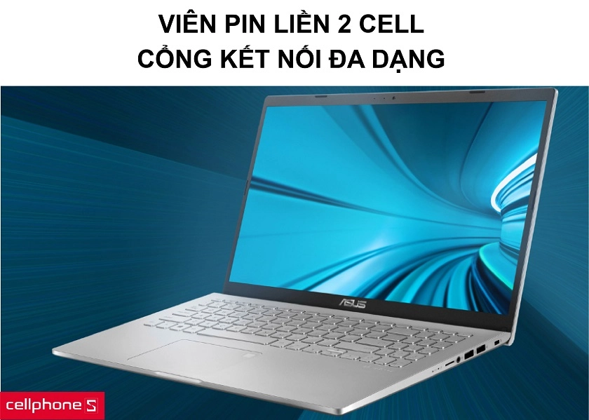 Cổng kết nối đa dạng cùng viên pin liền 2 Cell cho thời lượng sử dụng hơn 4 giờ