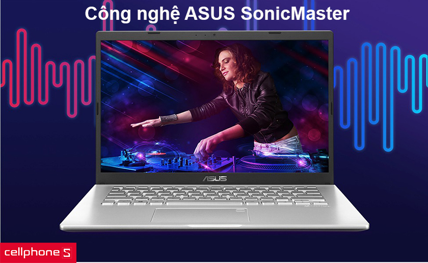 2 loa cùng công nghệ ASUS SonicMaster cho âm thanh sống động