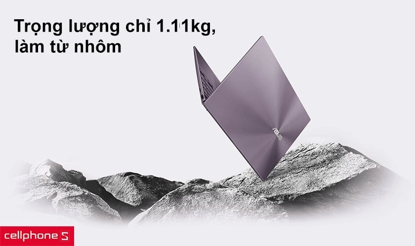 Trọng lượng chỉ 1.07kg, hoàn thiện từ nhôm nguyên khối