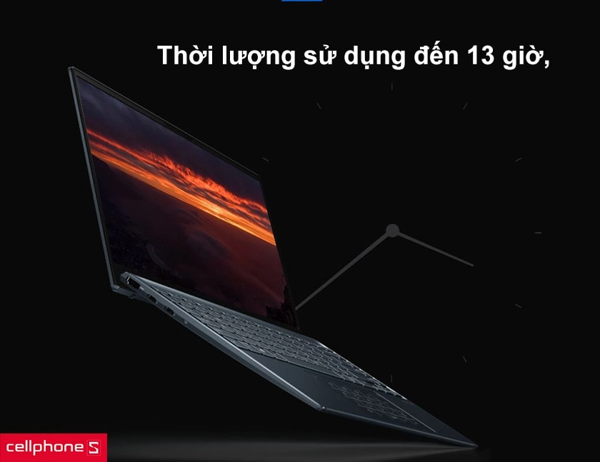 Thời lượng sử dụng đến 13 giờ