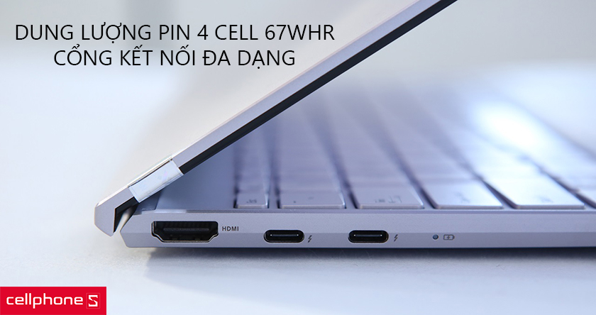 dung lượng pin 4 Cell 67WHr