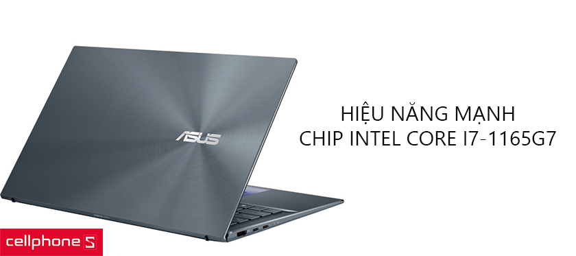 Hiệu năng mạnh với chip Intel Core i7-1165G7