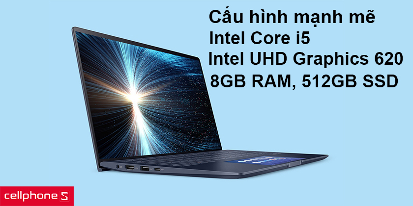 card rời Intel UHD Graphics 620, 8GB RAM